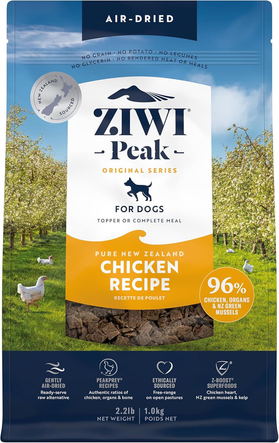 ZIWI Peak Air-Dried Dog Food – Chicken - All Natural, High Protein